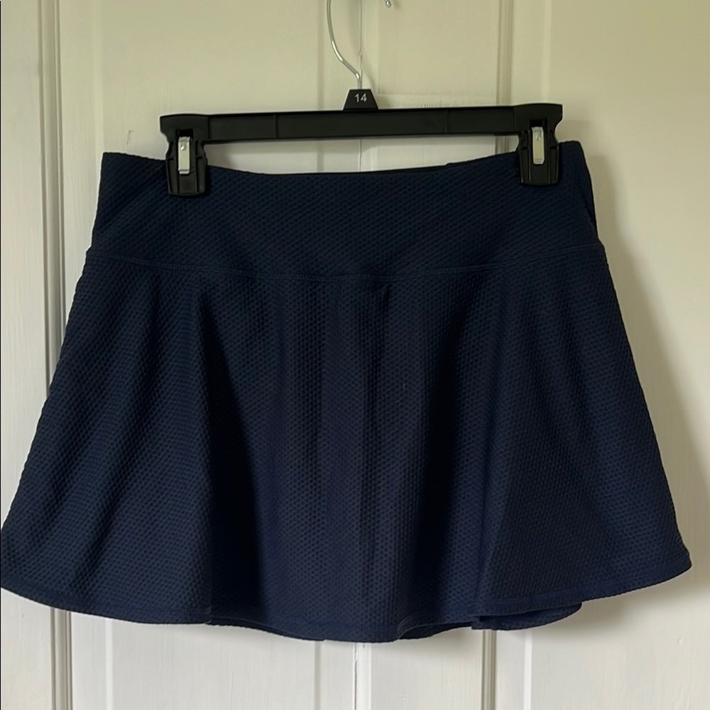 Kyodan Blue Mini Skater Skirt Pleated Casual